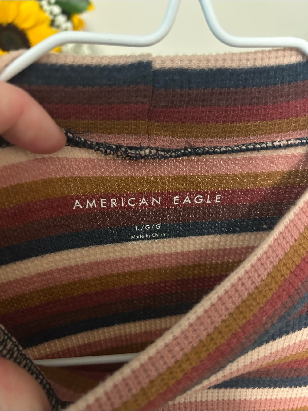 Striped Ribbed Long-Sleeve - Picture 3 of 3